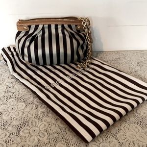 Henri Bendel stripped clutch